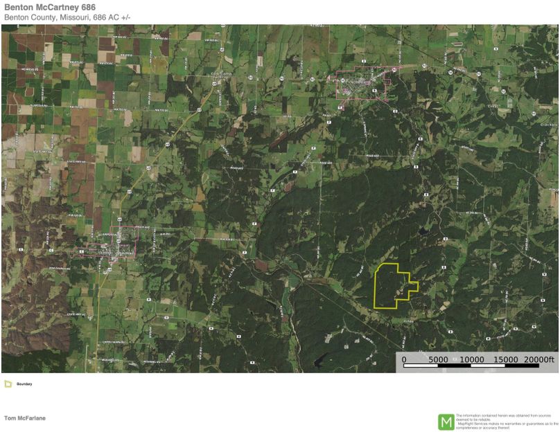 Benton mccartney 686 aerial map