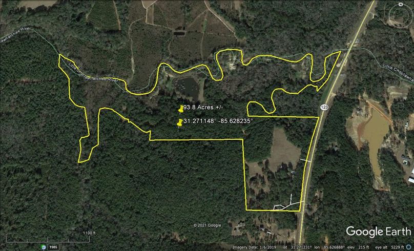 Aerial 1 approx. 93.8 acres houston county, al