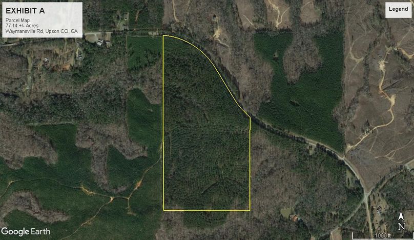 Upson 77 exhibit a parcel map