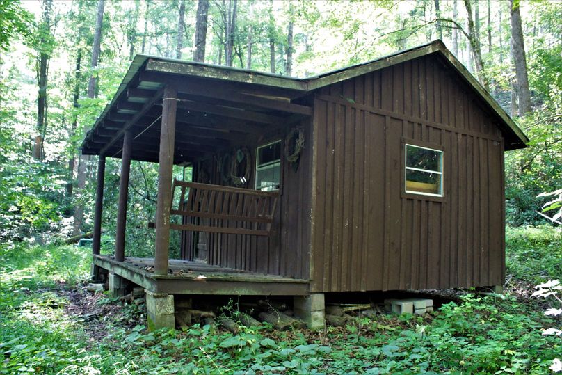 013 the small cabin sitting back in the woods in the south portion of the property