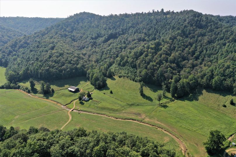 032 mid elevation drone shot from the northwest boundary looking southeast