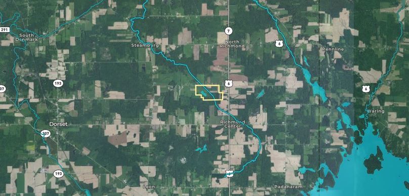 Ashtabula co oh 180 hall - zoomed out aerial