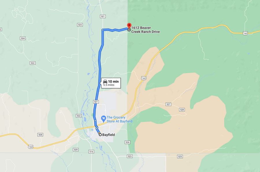 La plata woods directions to bayfield