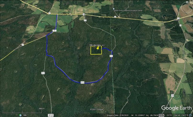 Aerial 6 approx. 39 acres escambia county, al