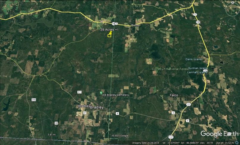 Aerial 7 approx. 39 acres escambia county, al