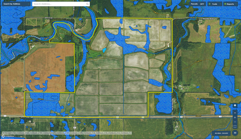 Low 680 wetlands map