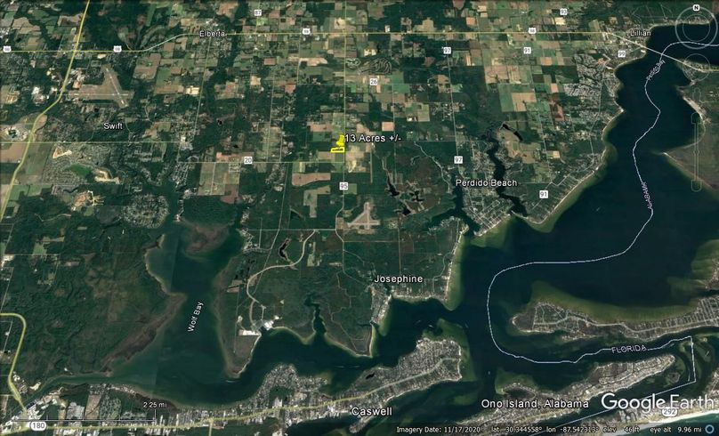 Aerial #4 Approx. 13 Acres Baldwin County, AL