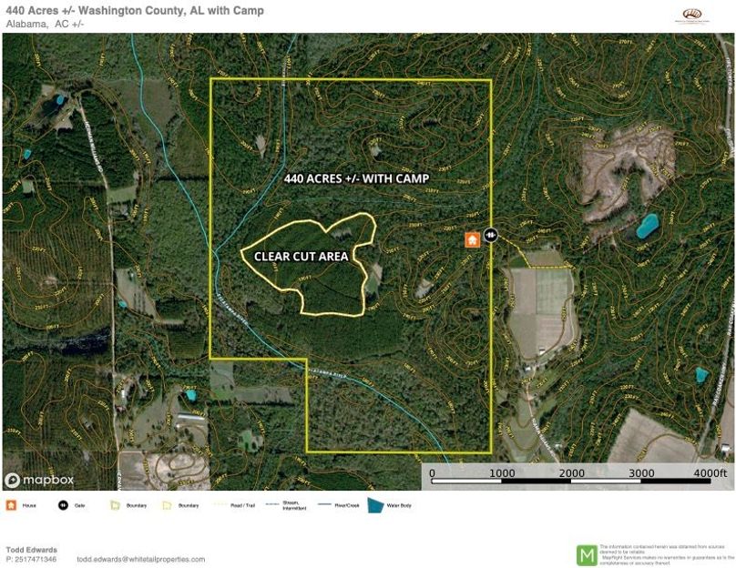 Aerial #2 Approx. 440 Acres Washington County, AL