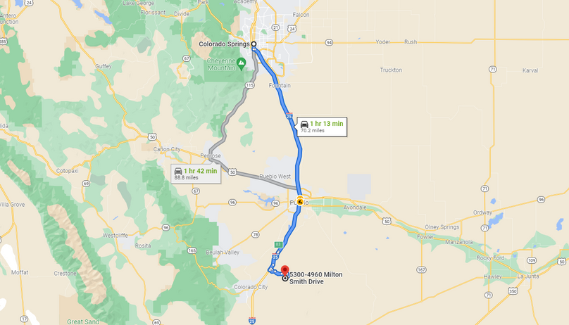 Pueblo 53 Putvinski Directions to Springs