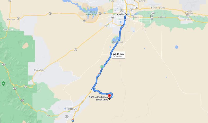 Pueblo 53 Putvinski Directions to Pueblo