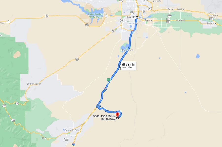 Pueblo 53 Putvinski Directions to Pueblo