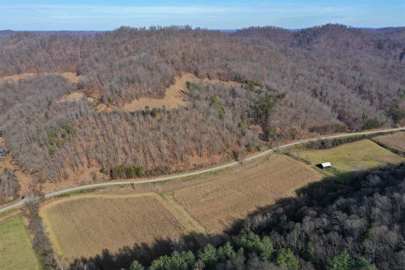 010 aerial drone shot from the south boundary looking northeast