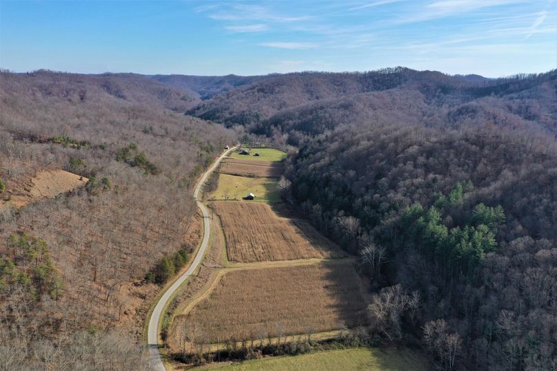 001 aerial drone shot from the west boundary looking east