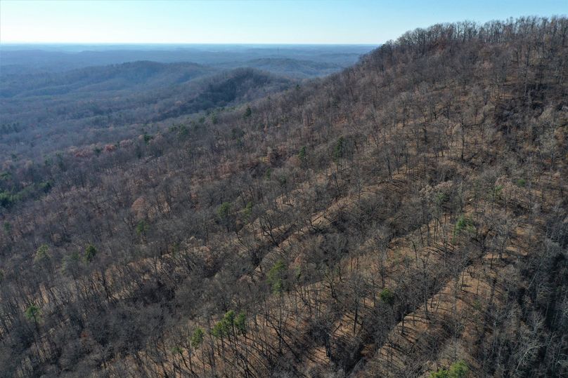 010 aerial drone shot from the east boundary looking west toward Clay City
