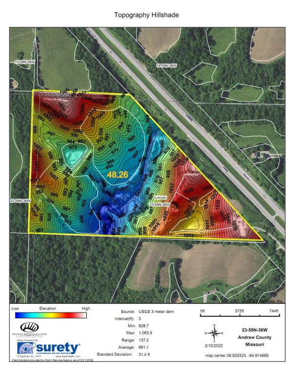 Topography Hillshade