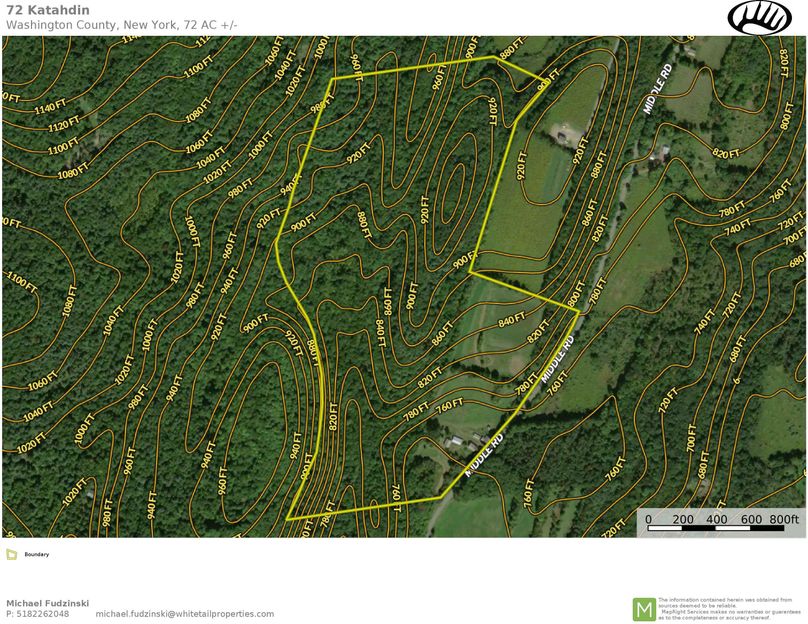 Washington County 72 Katahdin Topo Map