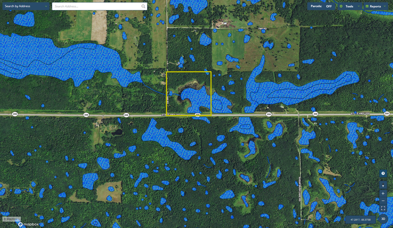 Clearwater 40 Wetlands Map