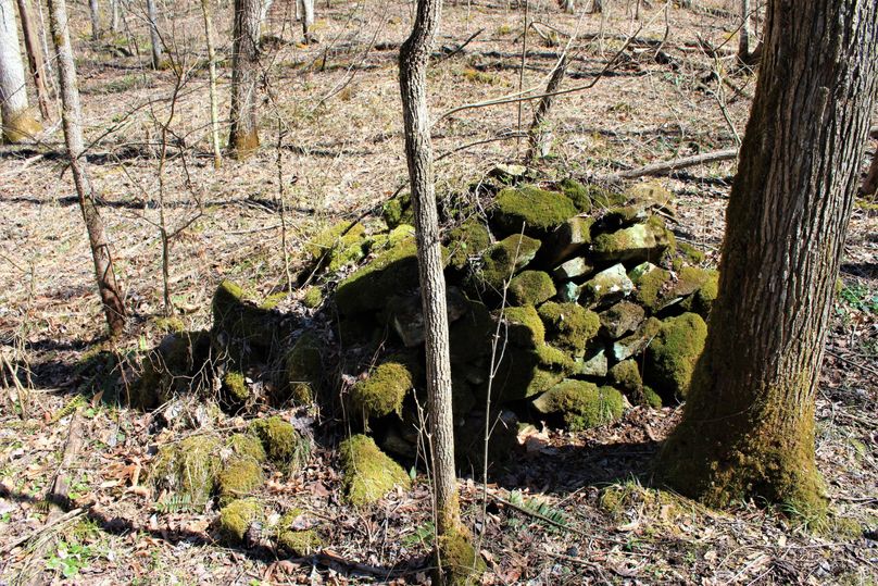 022 big pile of stones usually created from clearing ground for farming many years ago