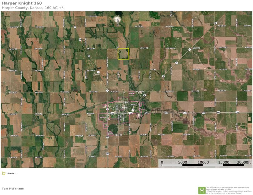 Harper Knight 160 Aerial Map