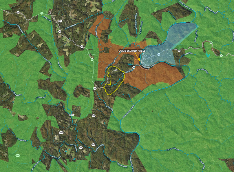 054 McCreary 242.8 MapRight zoomed out wiht waterways, public lands, and surroundings