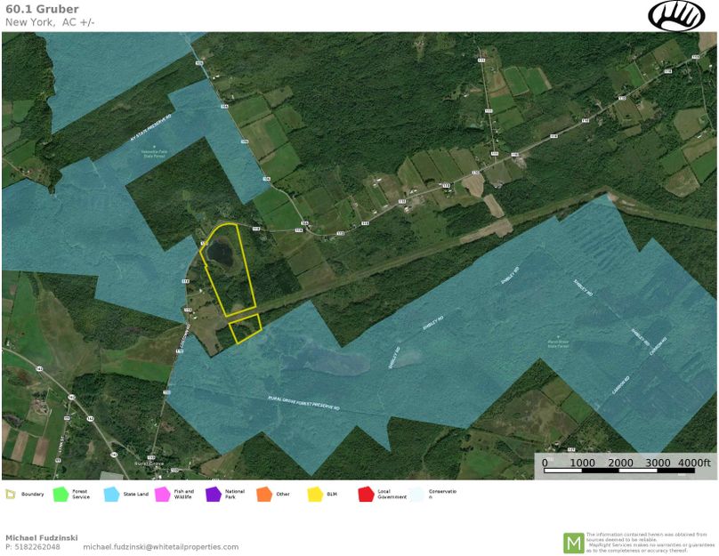 Montgomery County 60.1 Gruber Map showing State Land Proximity