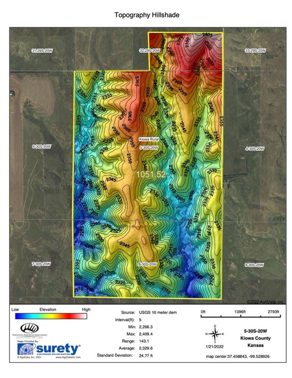 Kiowa Strong 1051 Hillshade