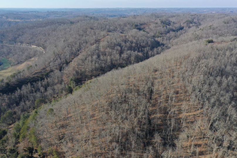 021 aerial drone shot from the southeast boundary looking northwest