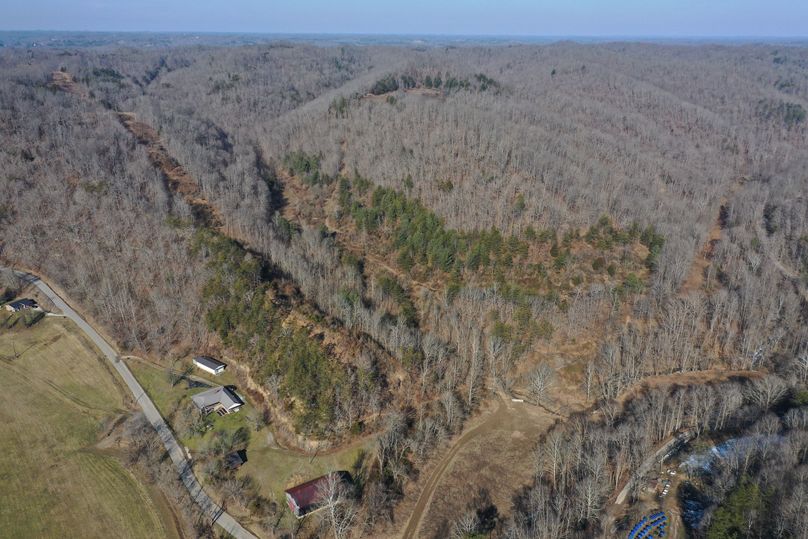 017 aerial drone shot from the south boundary looking over the entire property