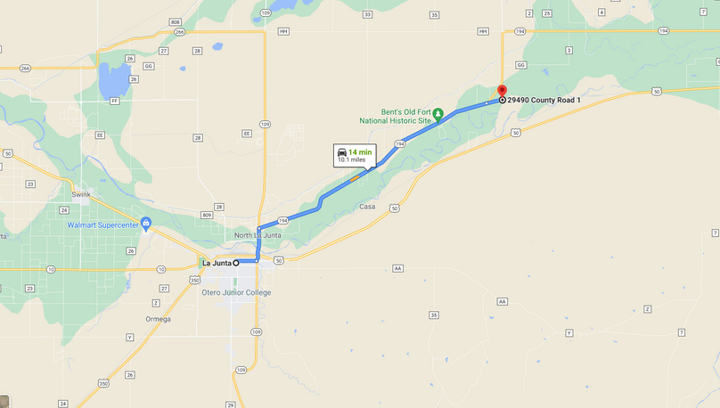 Copy of Bent Otero 743 Saunders Perez Directions to La Junta