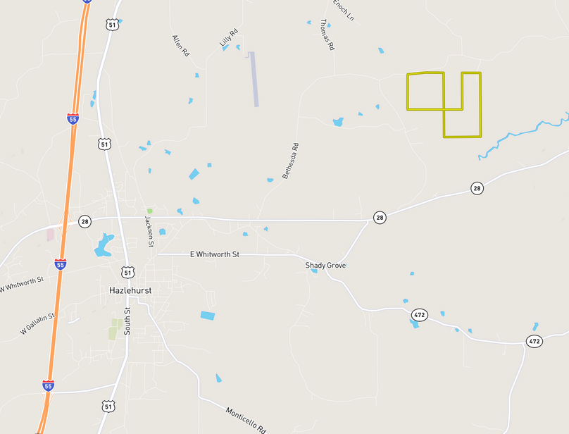 Copiah, 360 Acres, Vicinity Map