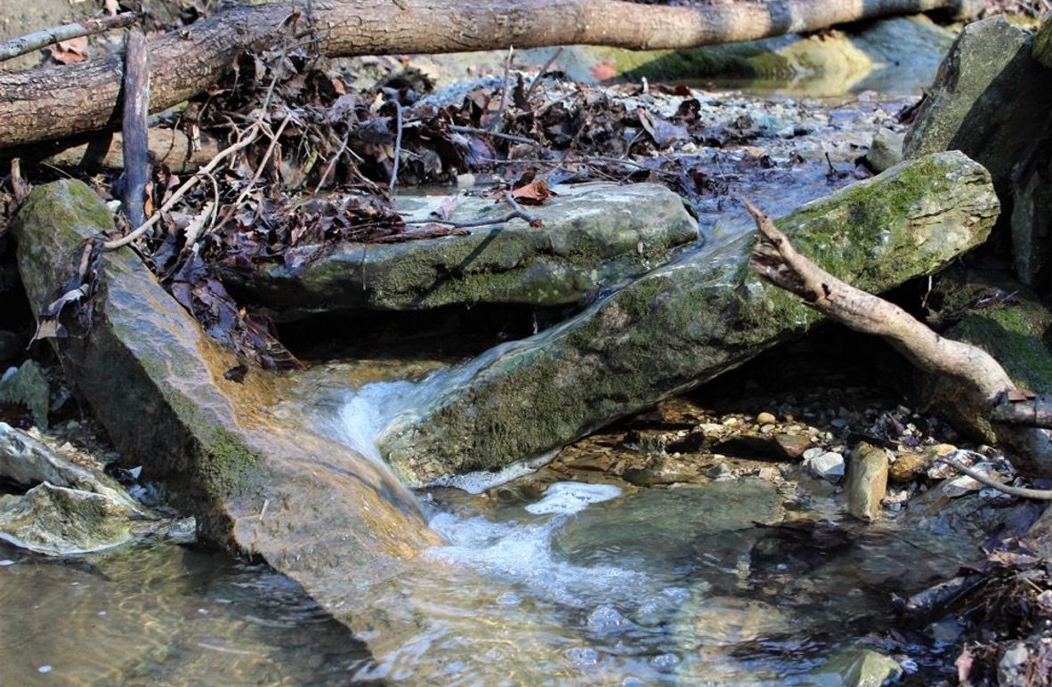 003 fresh mountain water flowing down the valley