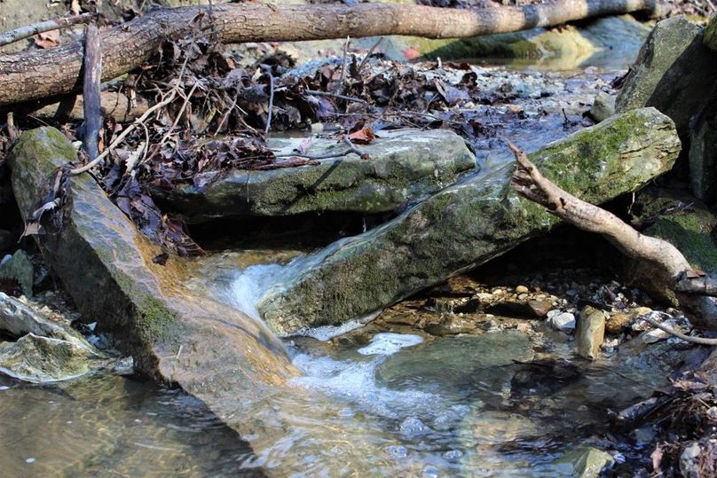 003 fresh mountain water flowing down the valley
