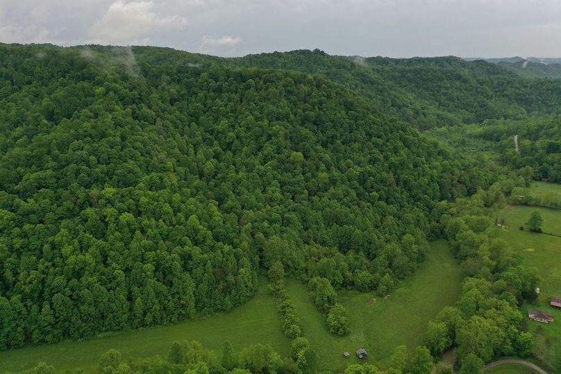 005 aerial drone shot of the west side part of the property