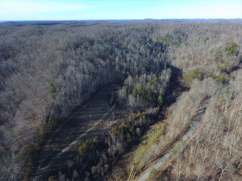 029 aerial drone shot from the east center of the property looking northwest