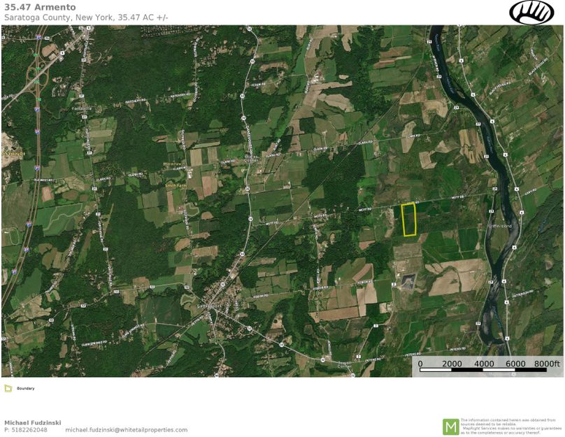 Saratoga County NY 35.47 Armento Wide Map