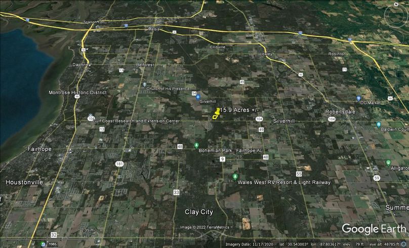 Aerial #6 Approx. 15.9 Acres Baldwin County, AL