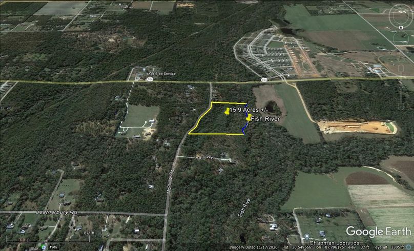 Aerial #4 Approx. 15.9 Acres Baldwin County, AL