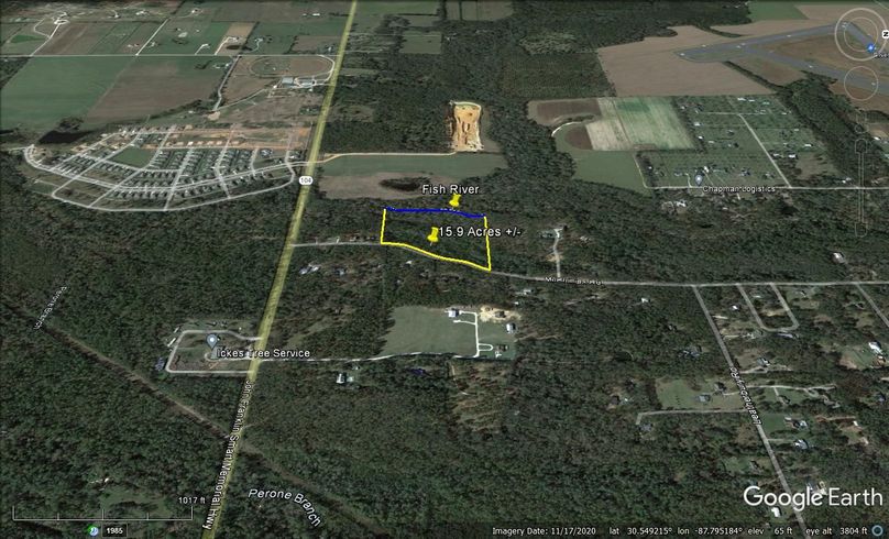 Aerial #5 Approx. 15.9 Acres Baldwin County, AL