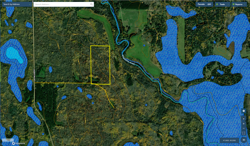 Clearwater Co 20 Wetlands Map