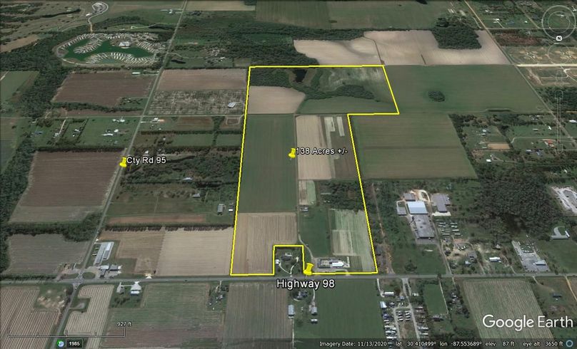 Aerial #4 Approx. 138 Acres Baldwin County, AL