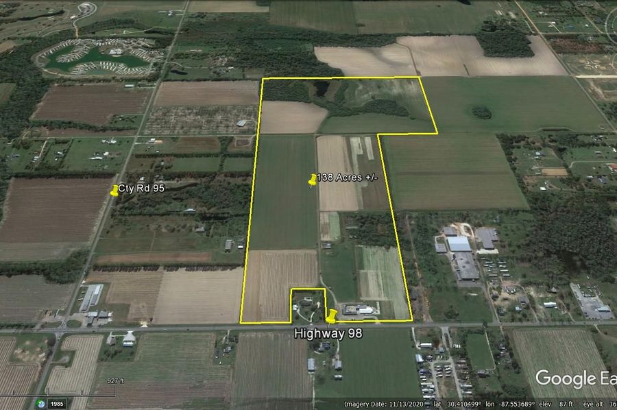 Aerial #4 Approx. 138 Acres Baldwin County, AL