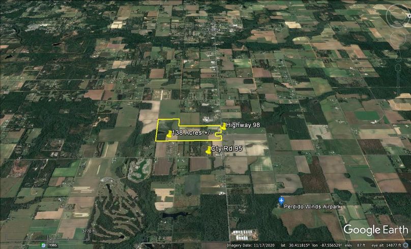 Aerial #5 Approx. 138 Acres Baldwin County, AL