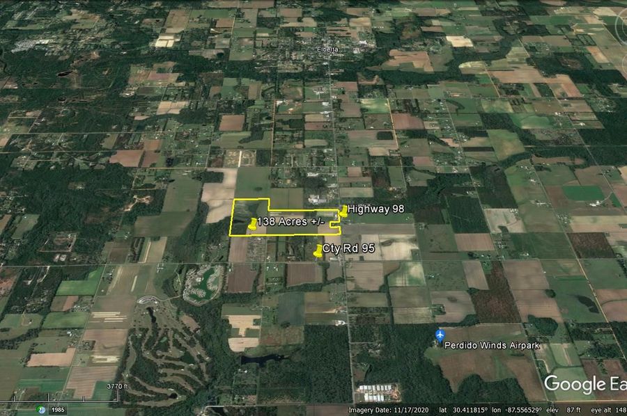 Aerial #5 Approx. 138 Acres Baldwin County, AL