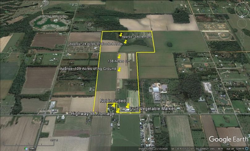 Aerial #10 Approx. 138 Acres Baldwin County, AL