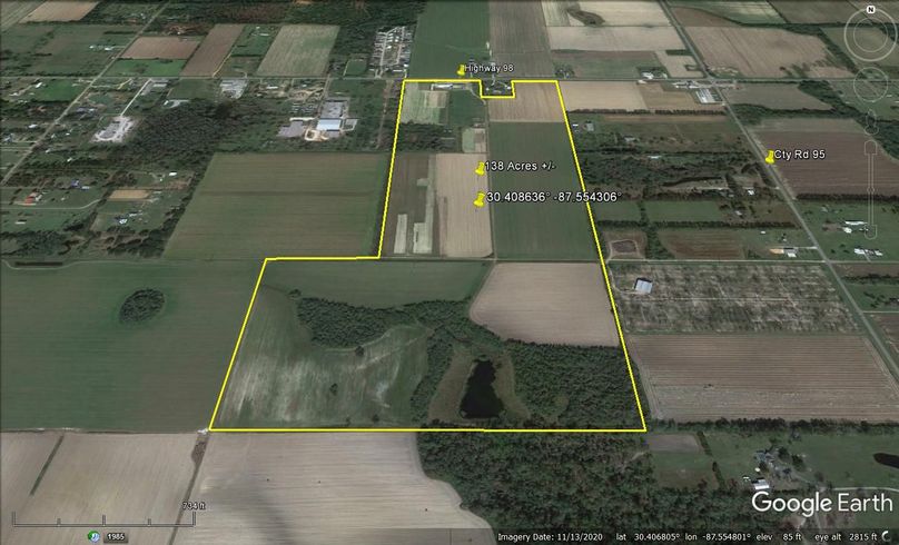 Aerial #2 Approx. 138 Acres Baldwin County, AL