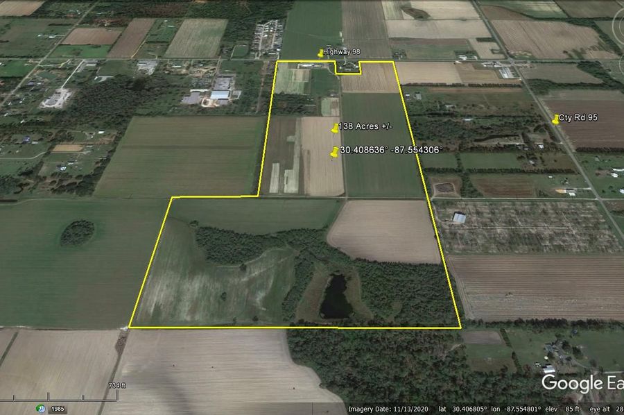 Aerial #2 Approx. 138 Acres Baldwin County, AL