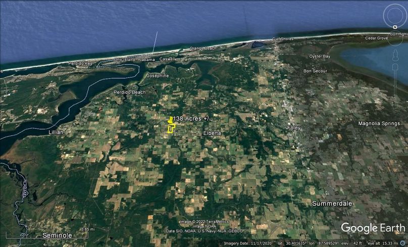 Aerial #9 Approx. 138 Acres Baldwin County, AL