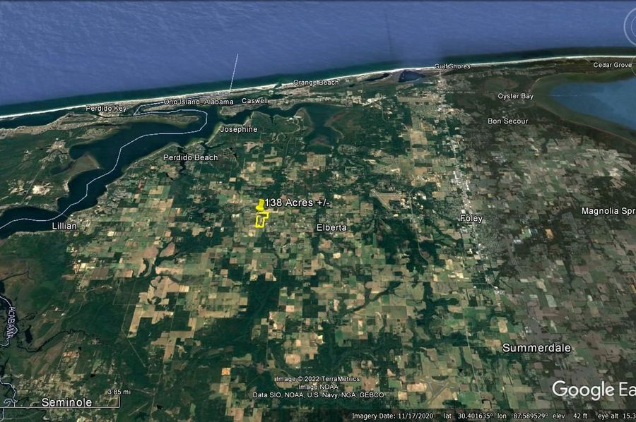 Aerial #9 Approx. 138 Acres Baldwin County, AL