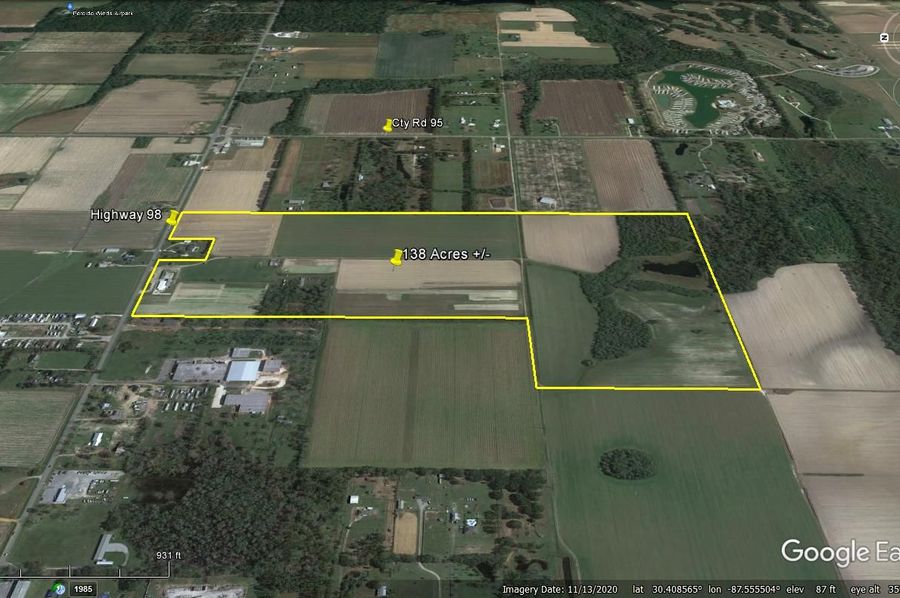 Aerial #3 Approx. 138 Acres Baldwin County, AL