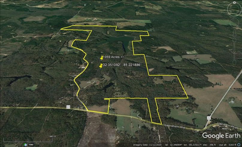 Aerial #2 Approx. 1059 Acres Russell County, AL
